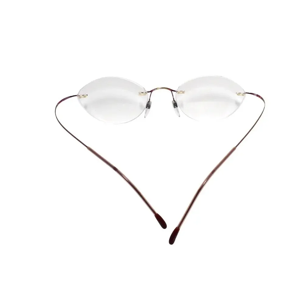Silhouette 7395 40 Purple Rimless Eyeglasses FRAMES ONLY - GOOD CONDITION